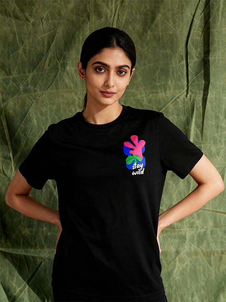 Stay Wild | Lightweight | 100% Organic Cotton | Regular Fit T-Shirt