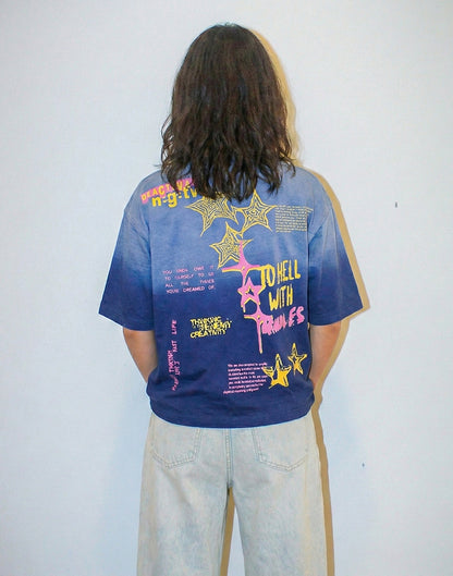 "No Rules" Ombre, Boxy Fit Unisex T-Shirt