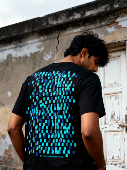 Moods of Blue | Lightweight | 100% Organic Cotton| Regular Fit T-Shirt