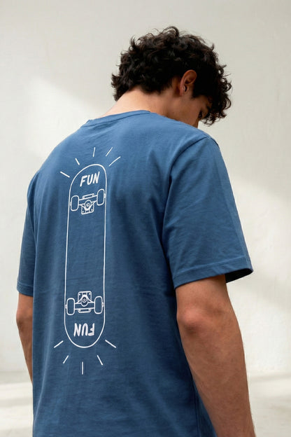 Roll N Enjoy | Lightweight | 100% Organic Cotton | Regular Fit T-Shirt