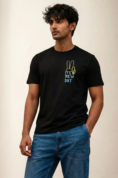 New Day| Lightweight | 100% Organic Cotton | Regular Fit T-Shirt