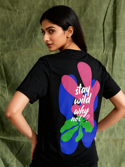 Stay Wild | Lightweight | 100% Organic Cotton | Regular Fit T-Shirt