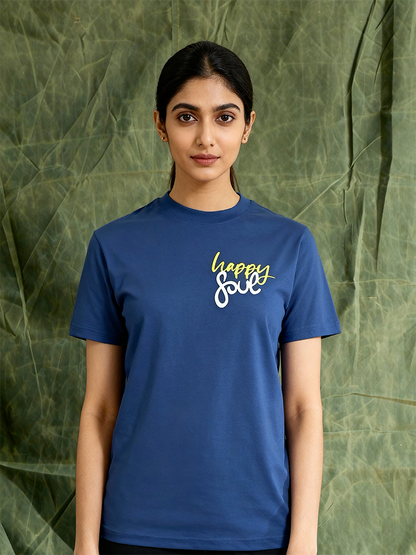 Happy Soul | Lightweight | 100% Organic Cotton | Regular Fit T-Shirt