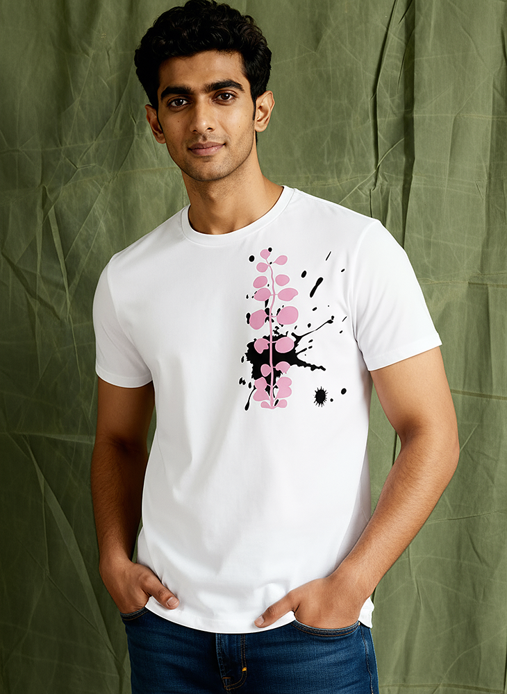 Splatter | Lightweight | 100% Organic Cotton | Regular Fit T-Shirt