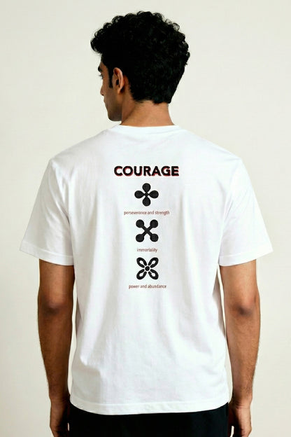 Courage | Lightweight | 100% Organic Cotton | Relaxed Fit T-Shirt Regular Fit T-Shirt