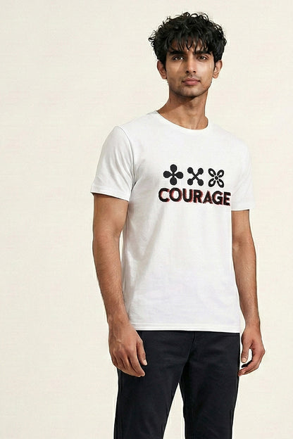 Courage | Lightweight | 100% Organic Cotton | Relaxed Fit T-Shirt Regular Fit T-Shirt