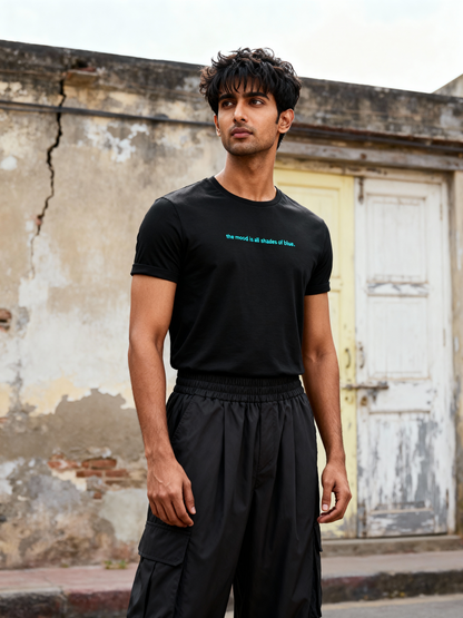 Moods of Blue | Lightweight | 100% Organic Cotton| Regular Fit T-Shirt