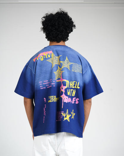 "No Rules" Ombre, Boxy Fit Unisex T-Shirt