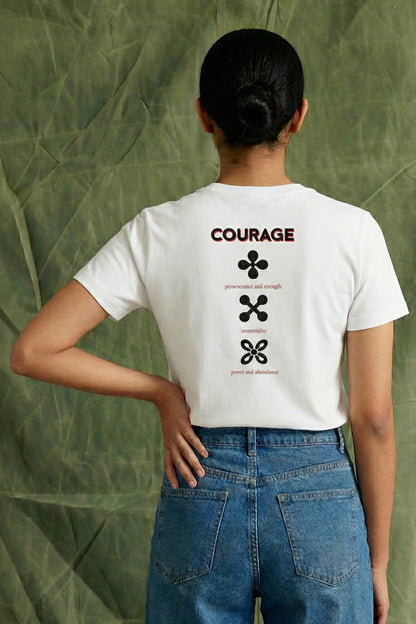 Courage | Lightweight | 100% Organic Cotton | Relaxed Fit T-Shirt Regular Fit T-Shirt