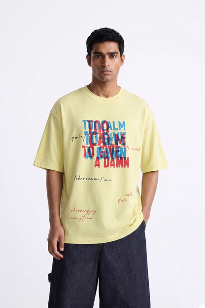 Calm | Lightweight | 100% Organic Cotton |  Unisex Relaxed Fit T-Shirt