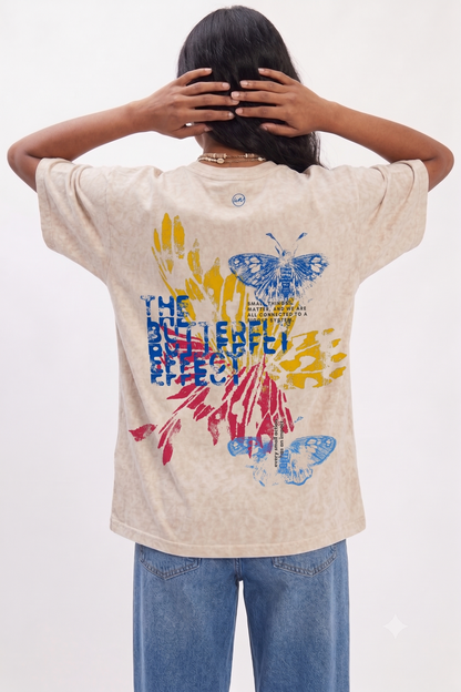 Butterfly Washed Unisex T-Shirt
