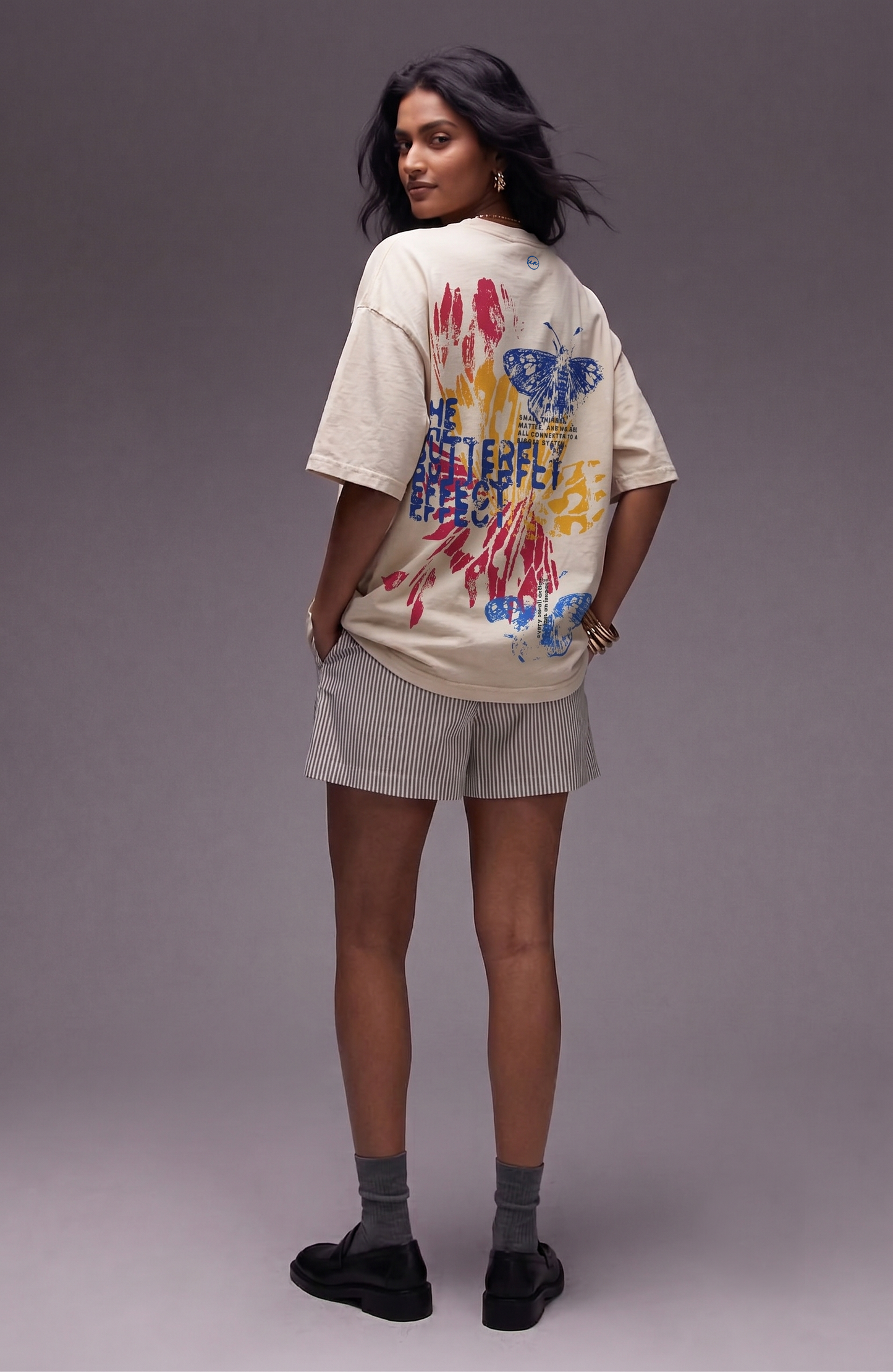 Butterfly Washed Unisex T-Shirt