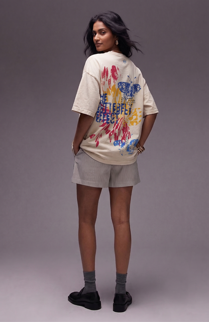 Butterfly Washed Unisex T-Shirt