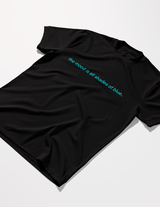 Moods of Blue | Lightweight | 100% Organic Cotton| Regular Fit T-Shirt