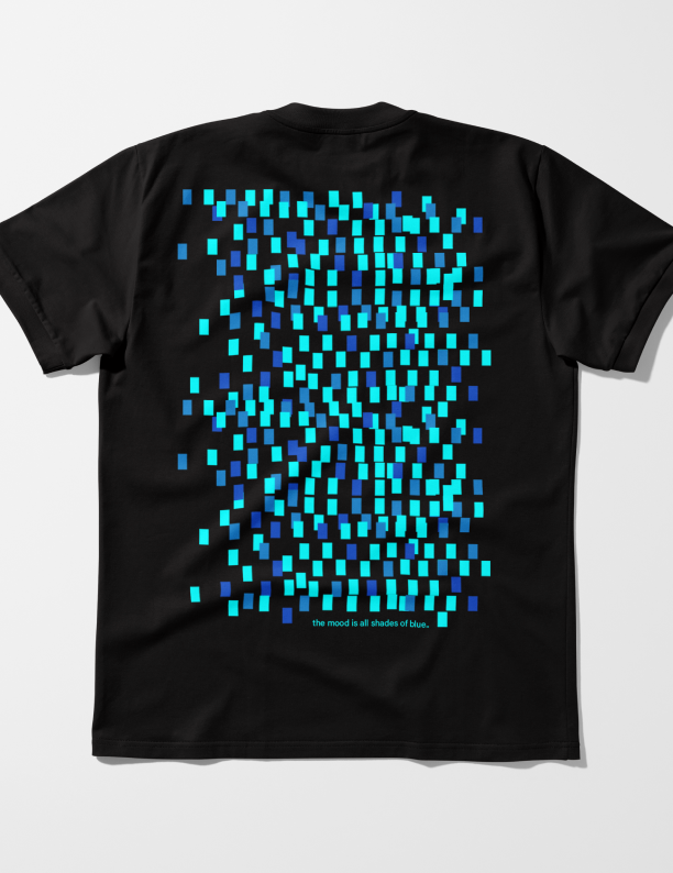 Moods of Blue | Lightweight | 100% Organic Cotton| Regular Fit T-Shirt