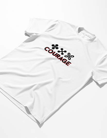 Courage | Lightweight | 100% Organic Cotton | Relaxed Fit T-Shirt Regular Fit T-Shirt