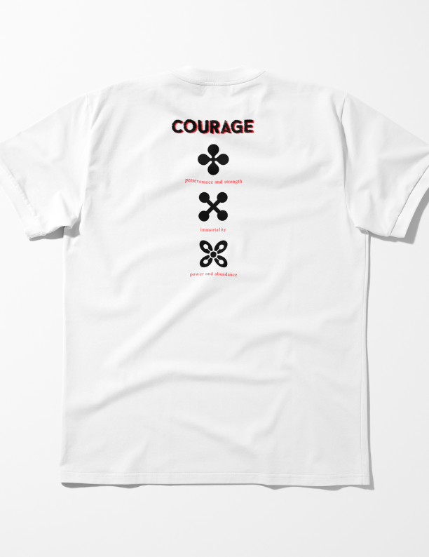 Courage | Lightweight | 100% Organic Cotton | Relaxed Fit T-Shirt Regular Fit T-Shirt