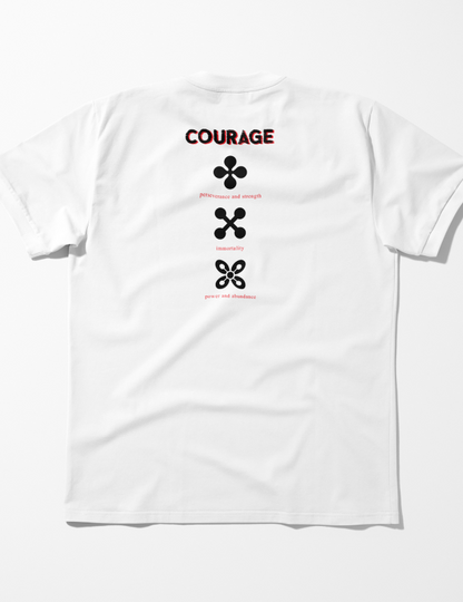 Courage | Lightweight | 100% Organic Cotton | Relaxed Fit T-Shirt Regular Fit T-Shirt