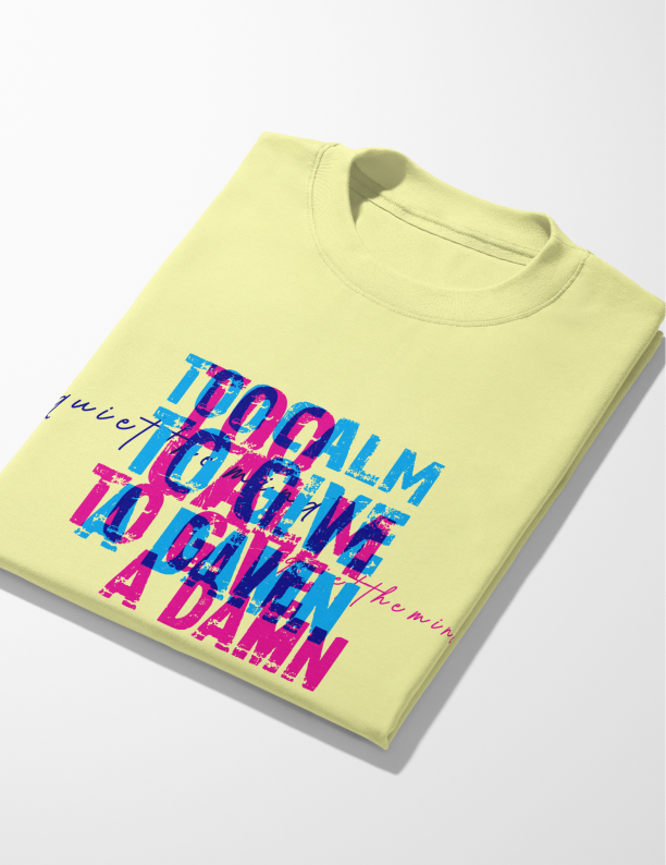 Calm | Lightweight | 100% Organic Cotton |  Unisex Relaxed Fit T-Shirt