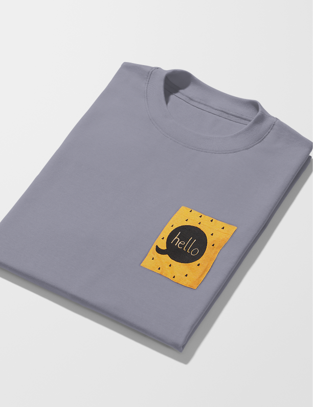 Hello | Lightweight | 100% Organic Cotton | Unisex Relaxed Fit T-Shirt