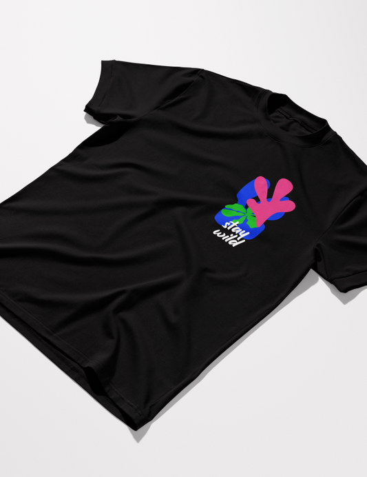 Stay Wild | Lightweight | 100% Organic Cotton | Regular Fit T-Shirt