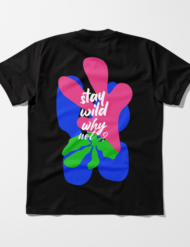Stay Wild | Lightweight | 100% Organic Cotton | Regular Fit T-Shirt