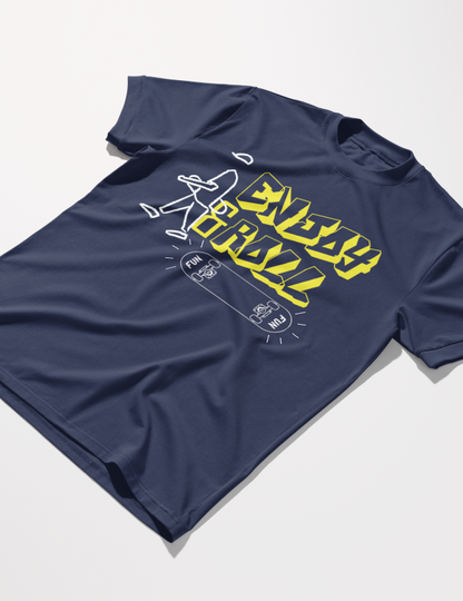 Roll N Enjoy | Lightweight | 100% Organic Cotton | Regular Fit T-Shirt