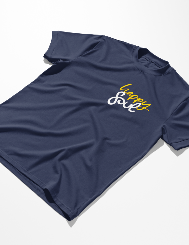 Happy Soul | Lightweight | 100% Organic Cotton | Regular Fit T-Shirt