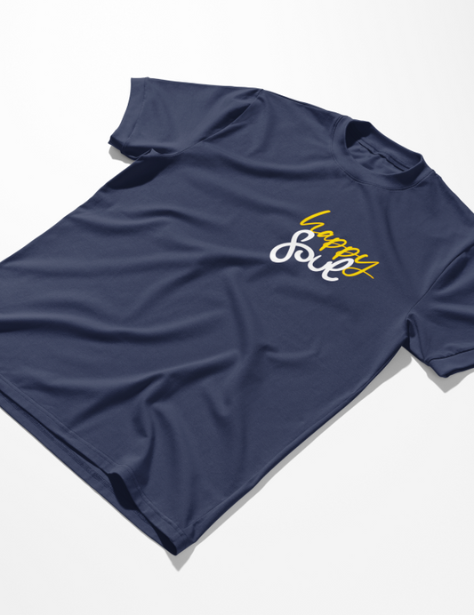 Happy Soul | Lightweight | 100% Organic Cotton | Regular Fit T-Shirt