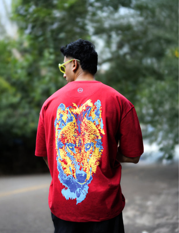 Fearless Oversized | 100% Cotton | 260 GSM | Puff Print T Shirt