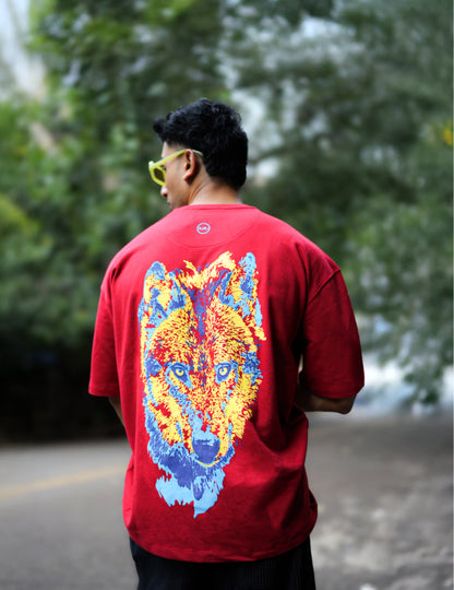 Fearless Oversized | 100% Cotton | 260 GSM | Puff Print T Shirt