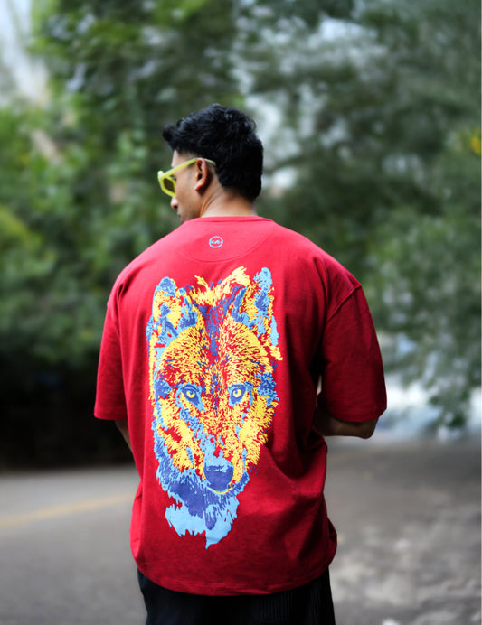 Fearless Oversized | 100% Cotton | 260 GSM | Puff Print T Shirt