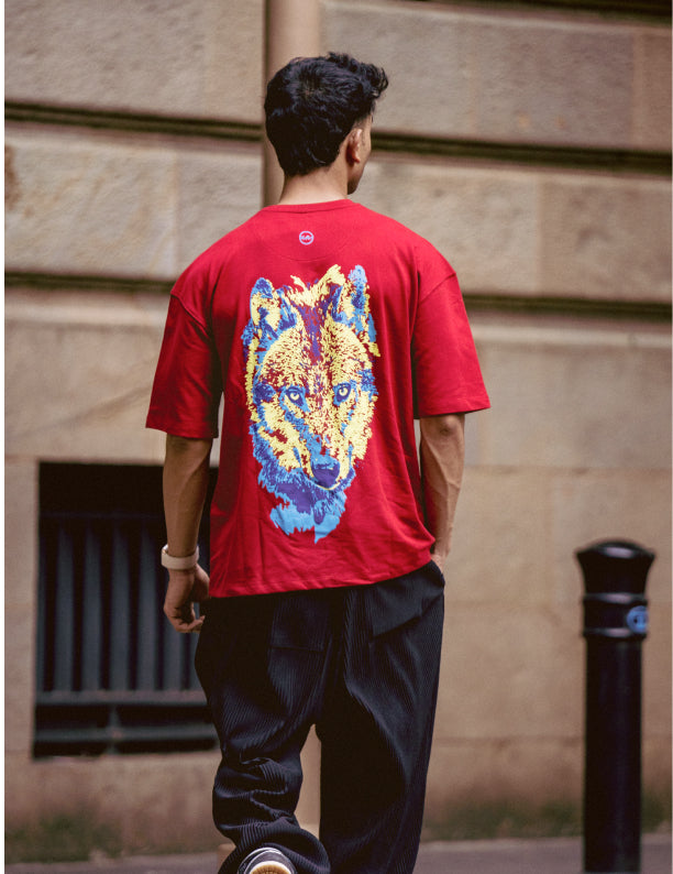 Fearless Oversized | 100% Cotton | 260 GSM | Puff Print T Shirt