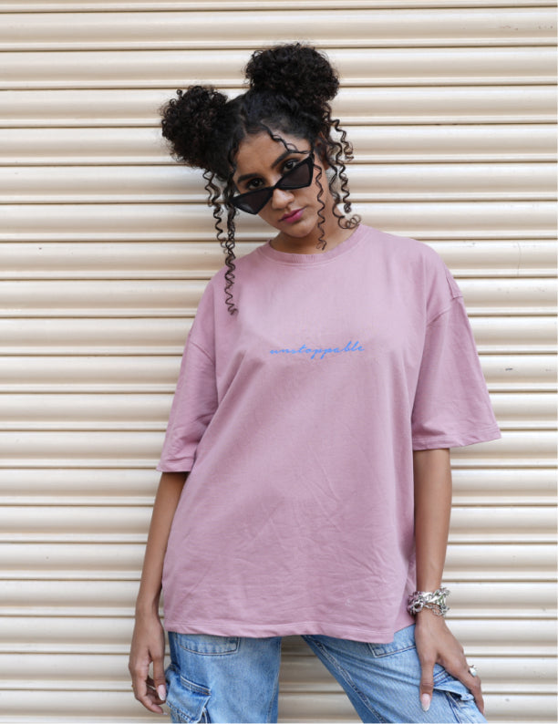 Unstoppable Oversized | 100% Cotton | 260 GSM | Puff Print T-shirt