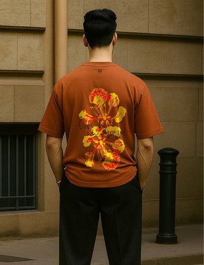 Live in the Moment Oversized | 100% Cotton | 260 GSM | Puff Print T-shirt