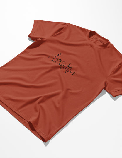 Live in the Moment Oversized | 100% Cotton | 260 GSM | Puff Print T-shirt