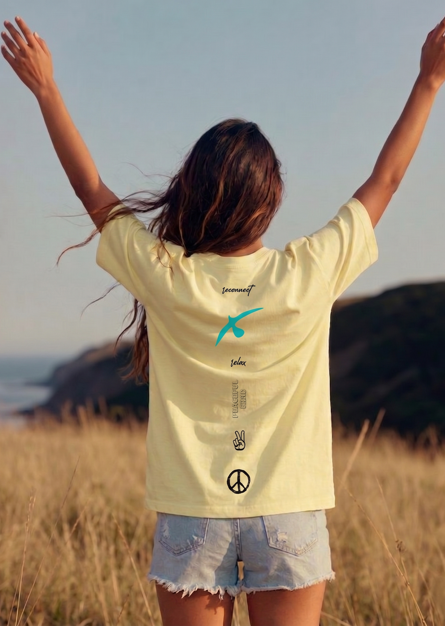 Peace | Lightweight | 100% Organic Cotton | Unisex Relaxed Fit T-Shirt