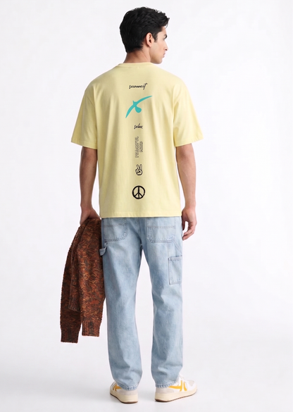 Peace | Lightweight | 100% Organic Cotton | Unisex Relaxed Fit T-Shirt