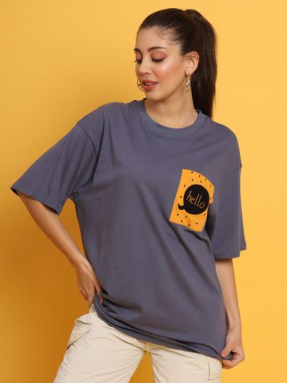 Hello | Lightweight | 100% Organic Cotton | Unisex Relaxed Fit T-Shirt