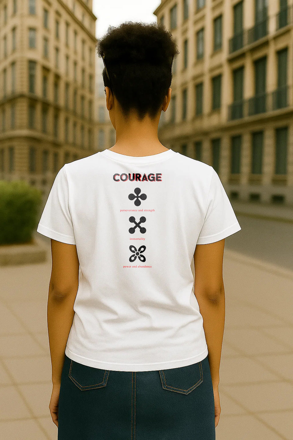 Courage | Lightweight | 100% Organic Cotton | Relaxed Fit T-Shirt Regular Fit T-Shirt