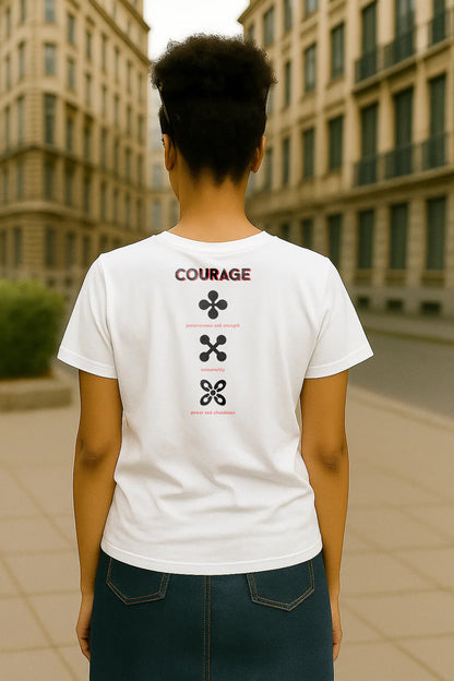 Courage | Lightweight | 100% Organic Cotton | Relaxed Fit T-Shirt Regular Fit T-Shirt