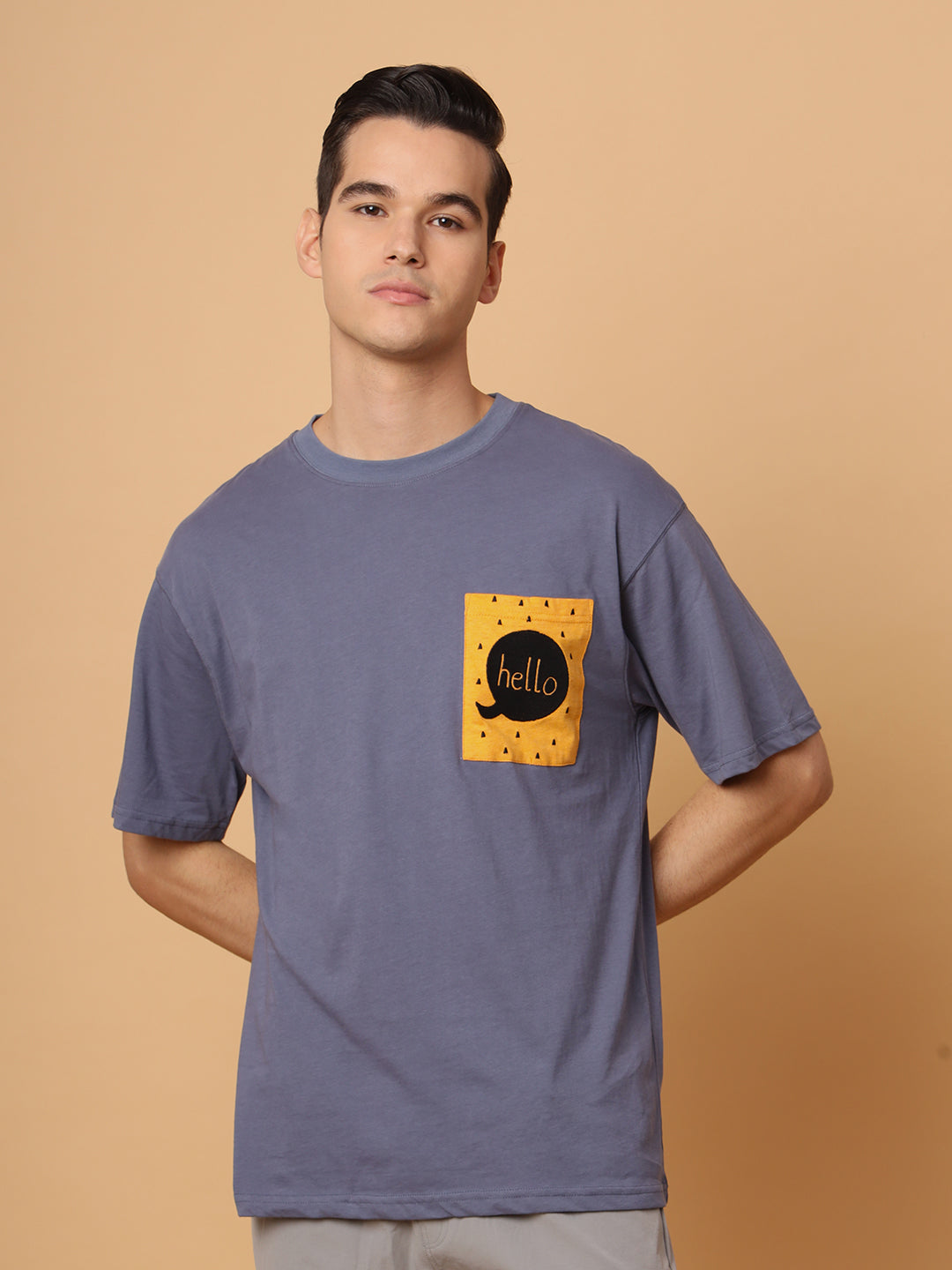 Hello | Lightweight | 100% Organic Cotton | Unisex Relaxed Fit T-Shirt