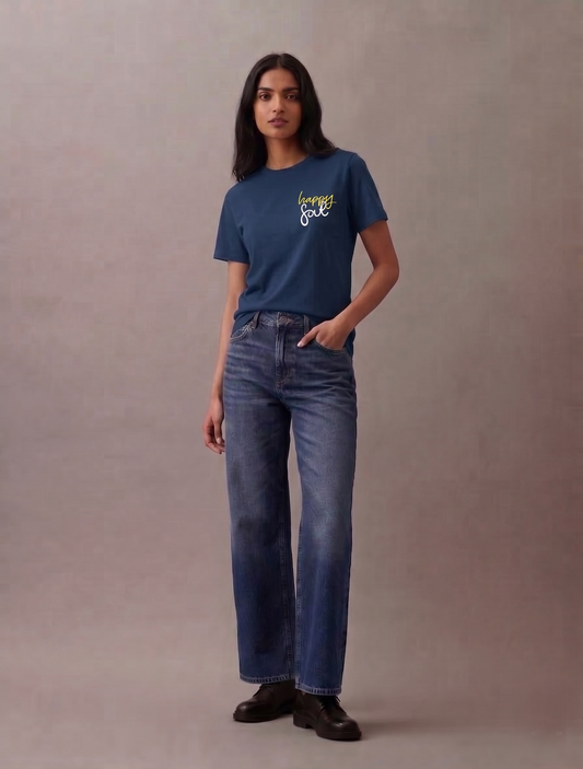 Happy Soul | Lightweight | 100% Organic Cotton | Regular Fit T-Shirt