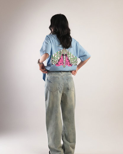 Wild and Free Oversized | 100% Cotton | 260 GSM | Puff Print T-shirt