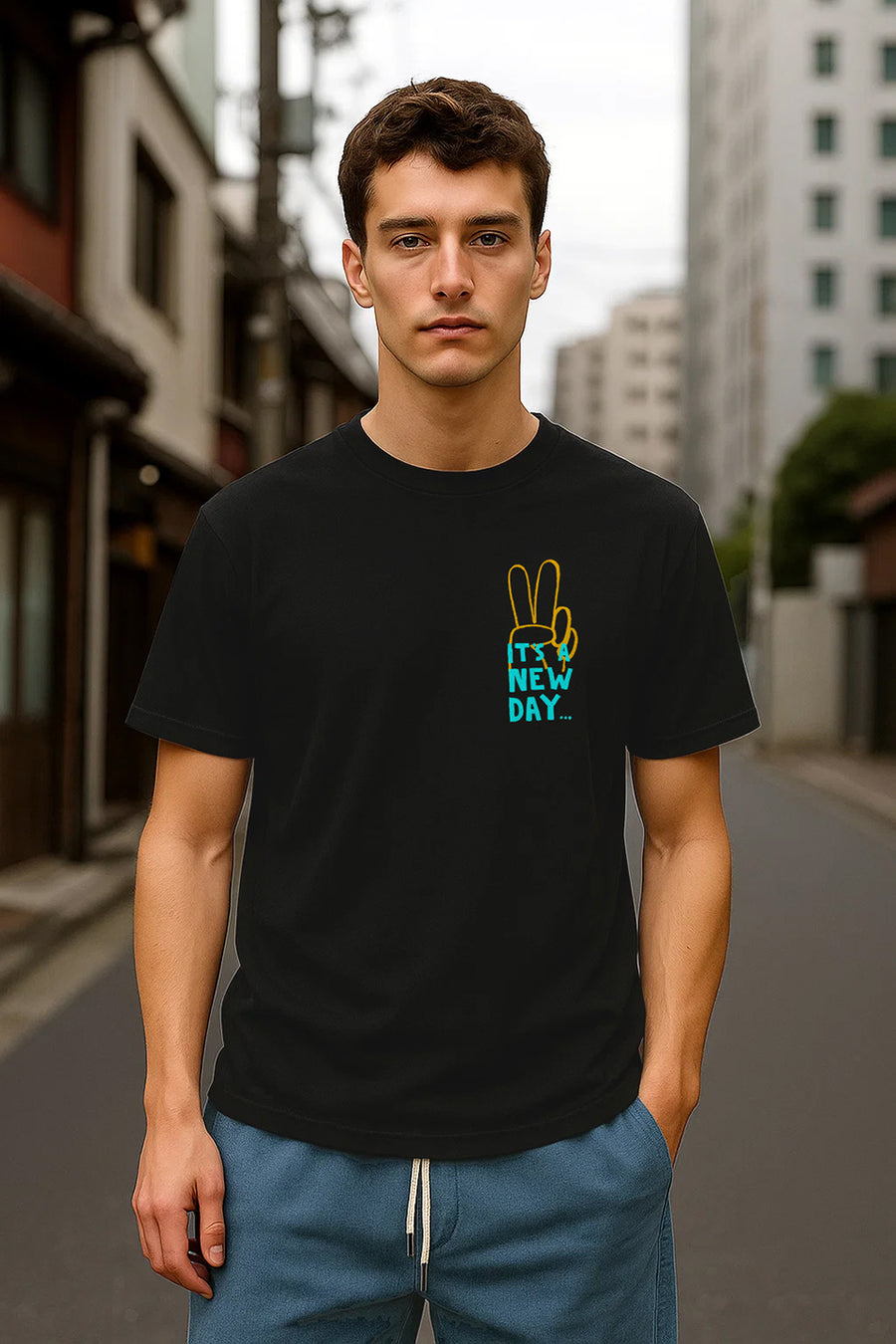 New Day| Lightweight | 100% Organic Cotton | Regular Fit T-Shirt