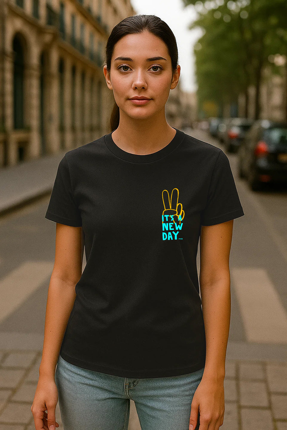 New Day| Lightweight | 100% Organic Cotton | Regular Fit T-Shirt