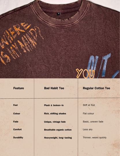Bad Habit Drop Shoulder Unisex T-Shirt