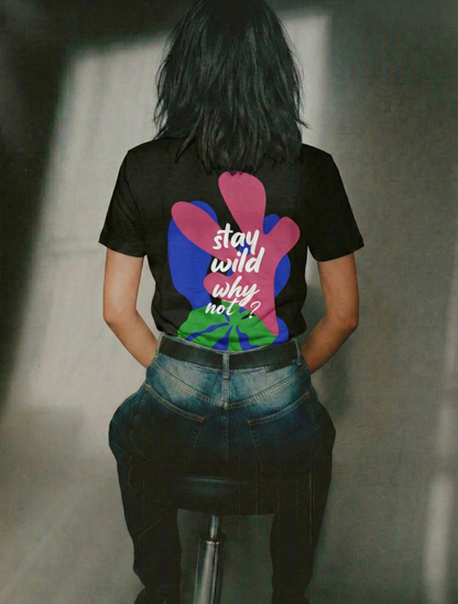 Stay Wild | Lightweight | 100% Organic Cotton | Regular Fit T-Shirt